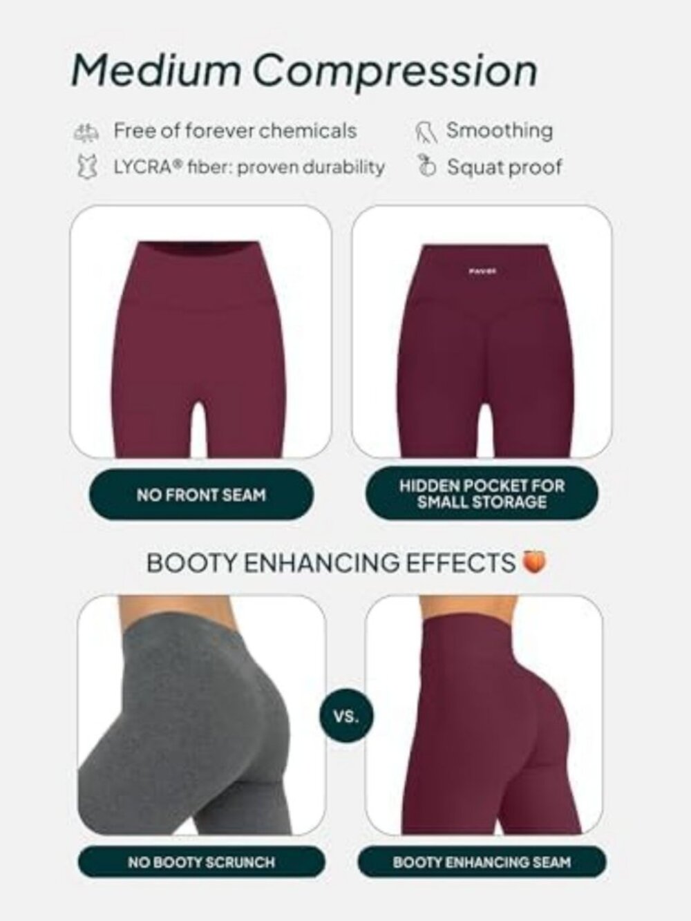 High Rise Flare Leggings for Women | Wide Leg Active Pants | FlexFlow Comfort - Picture 6 of 6